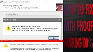 Fitgirl Repack Download Failed  File not found 404 Fix with proof PC 2020 [upl. by Eseryt]