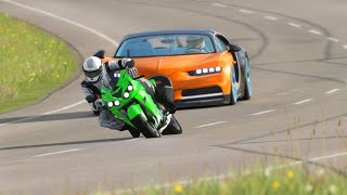 Kawasaki Ninja ZX14R 2014 vs Hypercars at Highlands [upl. by Blau408]