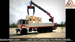 Heavy Mounted Crane Truck Body  mfg Shree Kanaiya Dumper  Himatnagar [upl. by Oiramad]