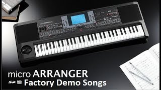 Korg MicroARRANGER  Factory Demo Songs MIDI files download [upl. by Linn]