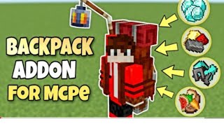 Backpack mod for Minecraft pe [upl. by Eloken]