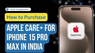 How to Purchase AppleCare for iPhone 15 ProPro Max in India  Live Purchase Guide in Hindi [upl. by Amilas]