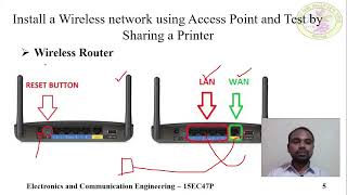 Wireless network using access point and Test by sharing a printer [upl. by Wivinia804]