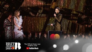 Calvin Harris wins British Producer of the Year Award  The BRIT Awards 2019 [upl. by Darrill45]