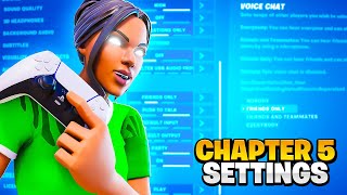 NEW FORTNITE CHAPTER 5 BEST CONTROLLER SETTINGS PS4PS5XboxPC [upl. by Polak]