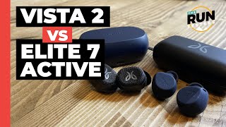 Jaybird Vista 2 vs Jabra Elite 7 Active Which true wireless headphones are best for runners [upl. by Morissa]