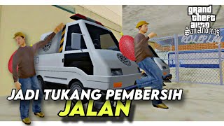 AKU MENJADI TUKANG PEMBERSIH JALAN  GTA ROLEPLAY [upl. by Anitsyrc]