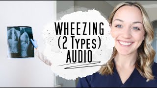 WHEEZING LUNG SOUNDS  AUDIO [upl. by Ahsiral]