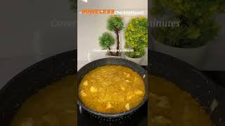 Boneless chicken Handi 😋 subscribe food cooking recipe easyrecipe chicken shorts [upl. by Yrrak835]