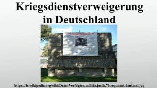 Kriegsdienstverweigerung in Deutschland [upl. by Longawa]