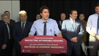 PM Trudeau announces 15B rental protection fund as part of upcoming federal budget – April 4 2024 [upl. by Masha388]