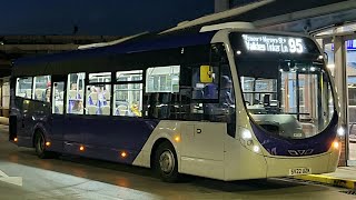 First South Yorkshire Streetlite 63408 SV22 UZK leaving Sheffield interchange on a 95 to walkley [upl. by Yelsha316]