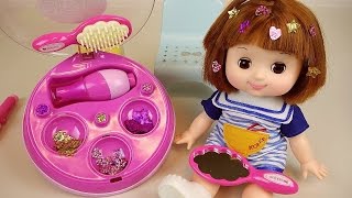 Baby Doll Hair shop sticker amp decoration toys [upl. by Anertac]