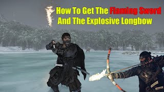 How To Get The Explosive Longbow And Fire Sword In Ghost Of Tsushima [upl. by Dnilazor]