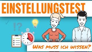 Einstellungstest  Eignungstest Was muss ich wissen einstellungstest [upl. by Leelaj639]