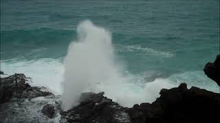 Halona Blowhole on Oahu [upl. by Bowles]