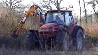 tracteur same avec épareuse rousseau fulgor 750 [upl. by Yvette]