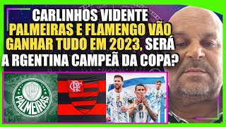 CARLINHOS VIDENTE PALMEIRAS E FLAMENGO VÃ0 GANHAR TUDO EM 2023 ARGENTINA CAMPEÃ DA COPA [upl. by Radferd]