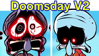 Friday Night Funkin Doomsday Remastered V2  Remix  Mistful Crimson Morning V2 FNF ModSpongebob [upl. by Enwad]