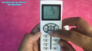 Chigo Aircon Remote Control ZCTL09 အသုံးပြုနည်း။ [upl. by Hackathorn]