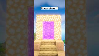 Minecraft Glowstone Dimenson Portal Tutorial minecraftshorts minecraft [upl. by Dode923]