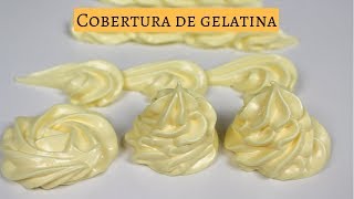 Cobertura de Gelatina para Bolos FÁCIL E ECONOMICA  chef léo oliveira [upl. by Nilloc]