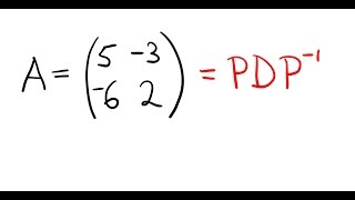 Diagonalising a 2x2 matrix [upl. by Nwahc]