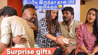 Love na இதெல்லாம் இருக்கனும்😄 Manikandan’s relationship advice  Hussain Manimegalai Surprise gifts [upl. by Flowers]