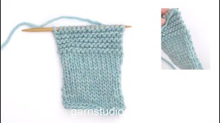 How to knit edge stitches in garter stitch [upl. by Center]