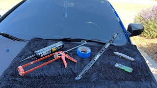 How To Install RSX Windshield Molding [upl. by Orva669]