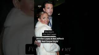 Jennifer Lopez and Ben Affleck 20 Years Of Red Carpet Style shorts benaffleck JLo bennifer [upl. by Mehelhteb444]