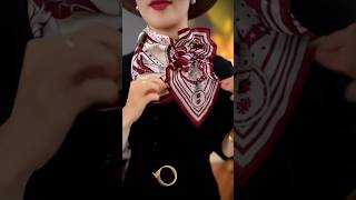 Silk Scarf Magic Mastering Fashionable Tying Stylesshorts viralvideo trending viral [upl. by Aztinaj]