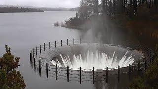 Giant Plughole  Vartry Dam Roundwood County Wicklow [upl. by Eneleahs]