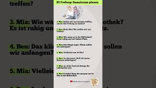 Wichtige Dialoge für die B1Prüfung learngerman schreiben [upl. by Loftus]