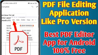 Best PDF Editor App for Android Free [upl. by Ahtnahc]