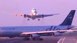 Raw Near Miss at Barcelona Airport [upl. by Roxie]