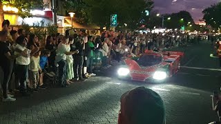 AMF Gouger Street Party Mazda 767B Porsche 956 amp 962C sounds adelaidemotorsportfest [upl. by Ancilin506]