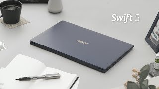 Handson with the Swift 5 Ultrathin Laptop  Acer [upl. by Lleuqar]