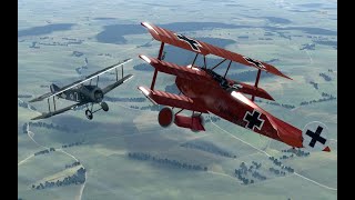 The Red Baron  Triple Kill Jasta 11 Career Kmdr Manfred Von Richthofen  Rise of Flight [upl. by Clements]