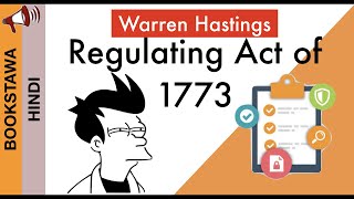 Warren Hastings 1772 to 1785 in Hindi  Regulating Act of 1773  Governor Generals and work Part 1 [upl. by Lemire]