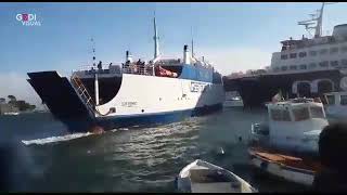 Collision at Ischia Italy Feb 23 [upl. by Nahtanha600]