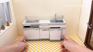 Mini kitchen set installation ✨ ASMR ✨ [upl. by Annairdua]