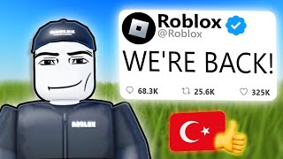 Is Roblox getting UNBANNED in TURKEY [upl. by Bundy]