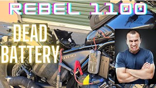 Rebel 1100 Dead Battery Fix [upl. by Mirabel]