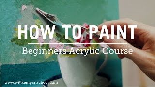 Beginners Acrylic Painting Course [upl. by Nonnaehr652]