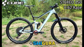 Neues Bike Cube Stereo 150 C62 Race 2022 amp First Shigura Test Ride [upl. by Rydder]