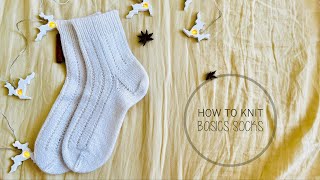 How to knit Basic unisex socks on Magic Loop My first video with voice  Tutorial by CozySocksStore [upl. by Esidnac]