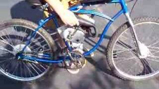 Motorized bicycle with Italian moped engine [upl. by Bradstreet348]