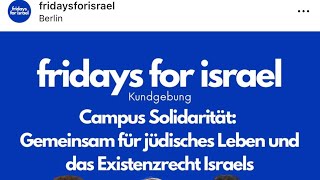 Meine Rede bei Fridays for Israel in Berlin am 81223 [upl. by Schaab]