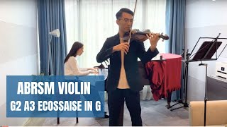 ABRSM 2024 Violin Grade 2 A3 Écossaise in G by Beethoven Jonathan Law amp Eunice Lam [upl. by Rednijar368]